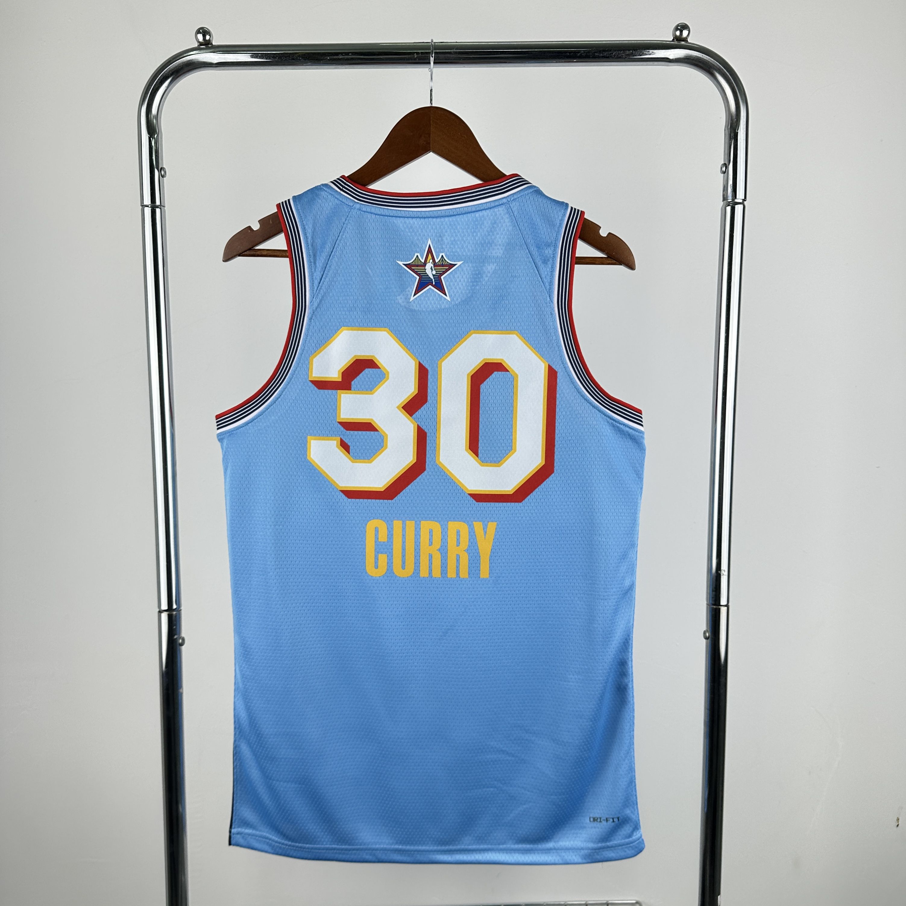 Men 2025 All star #30 Curry Light Blue Jordan Edition NBA Jersey->more jerseys->NBA Jersey